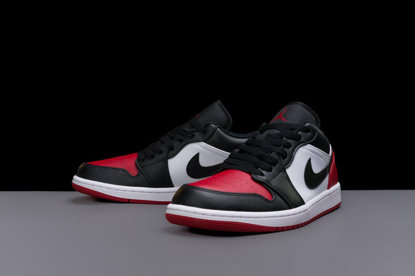 latest air jordan 1 low light smoke grey basketball shoes 'Bred Toe' - Urlfreeze Shop