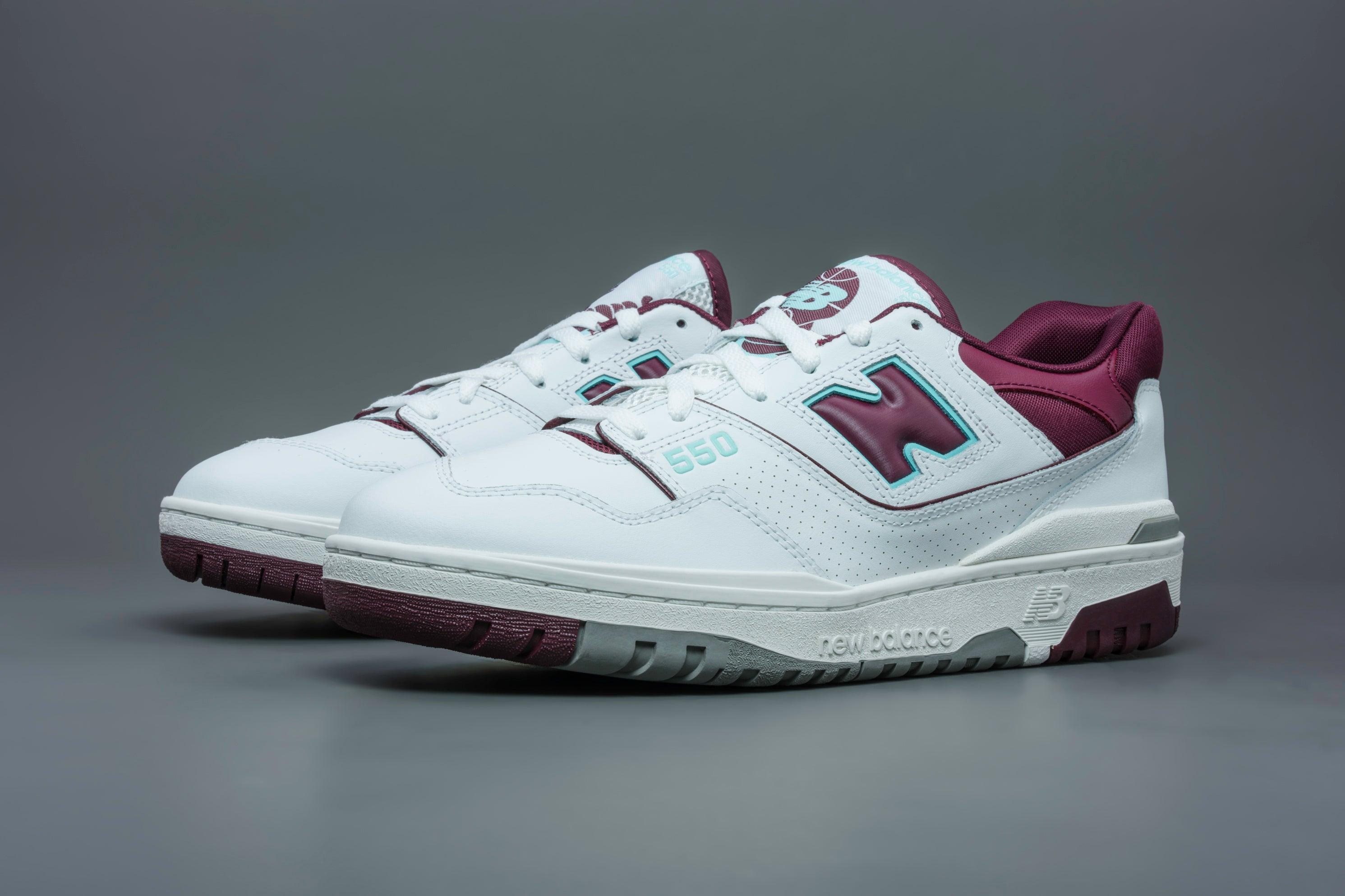 New Balance BB550WBG Burgundy Cyan - BB-550WBG